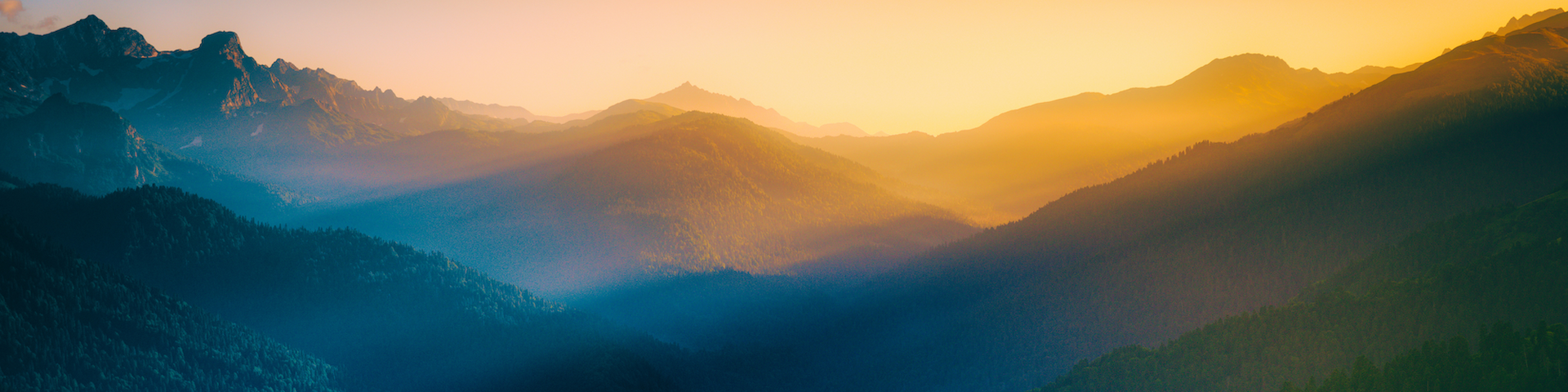 Photo of a mountain vista