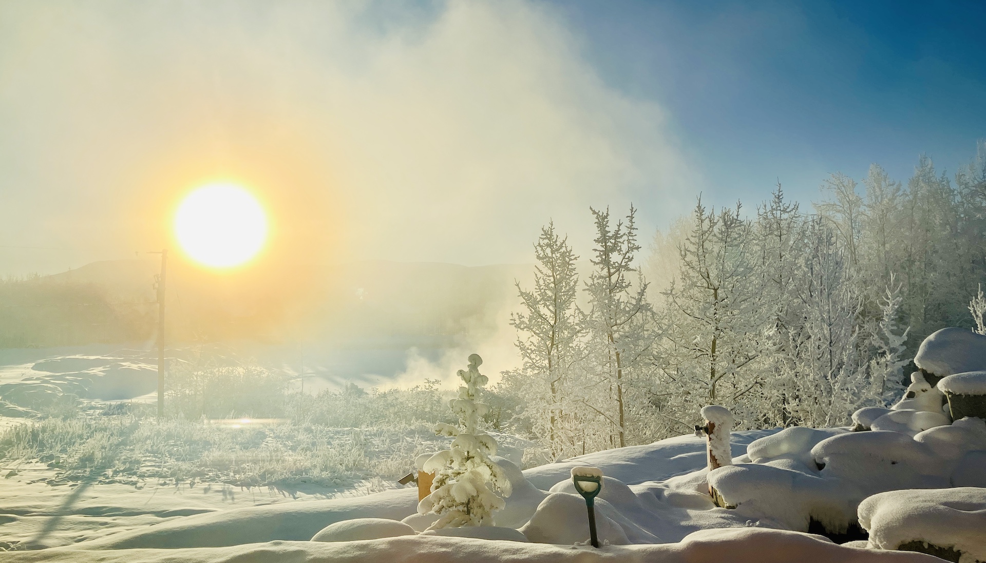 Photo of a winter scene